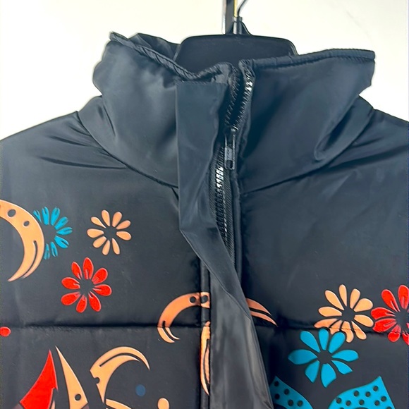 Puffer Jacket Cropped Long Sleeve FullZip Drawstring Mock Neck Mega Fashion Club - Picture 8 of 13